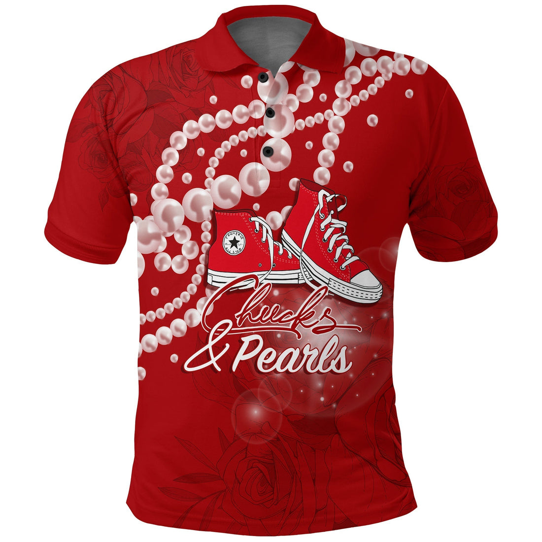 Womxns History Month Polo Shirt Chucks and Pearls Change The World LT7