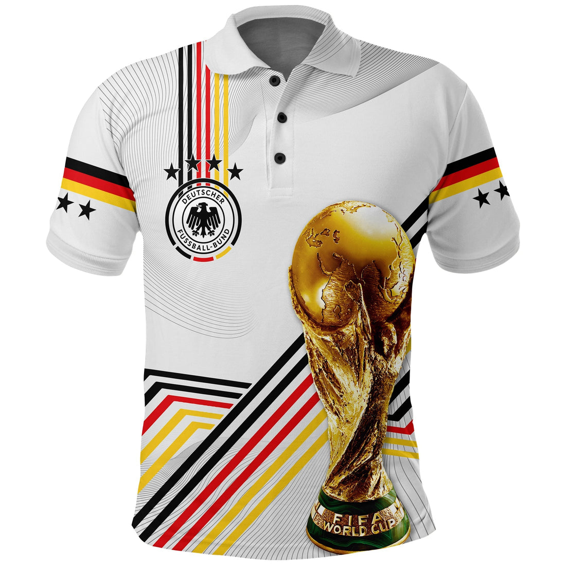 Custom Germany Polo Shirt Football 2022 Champions LT7