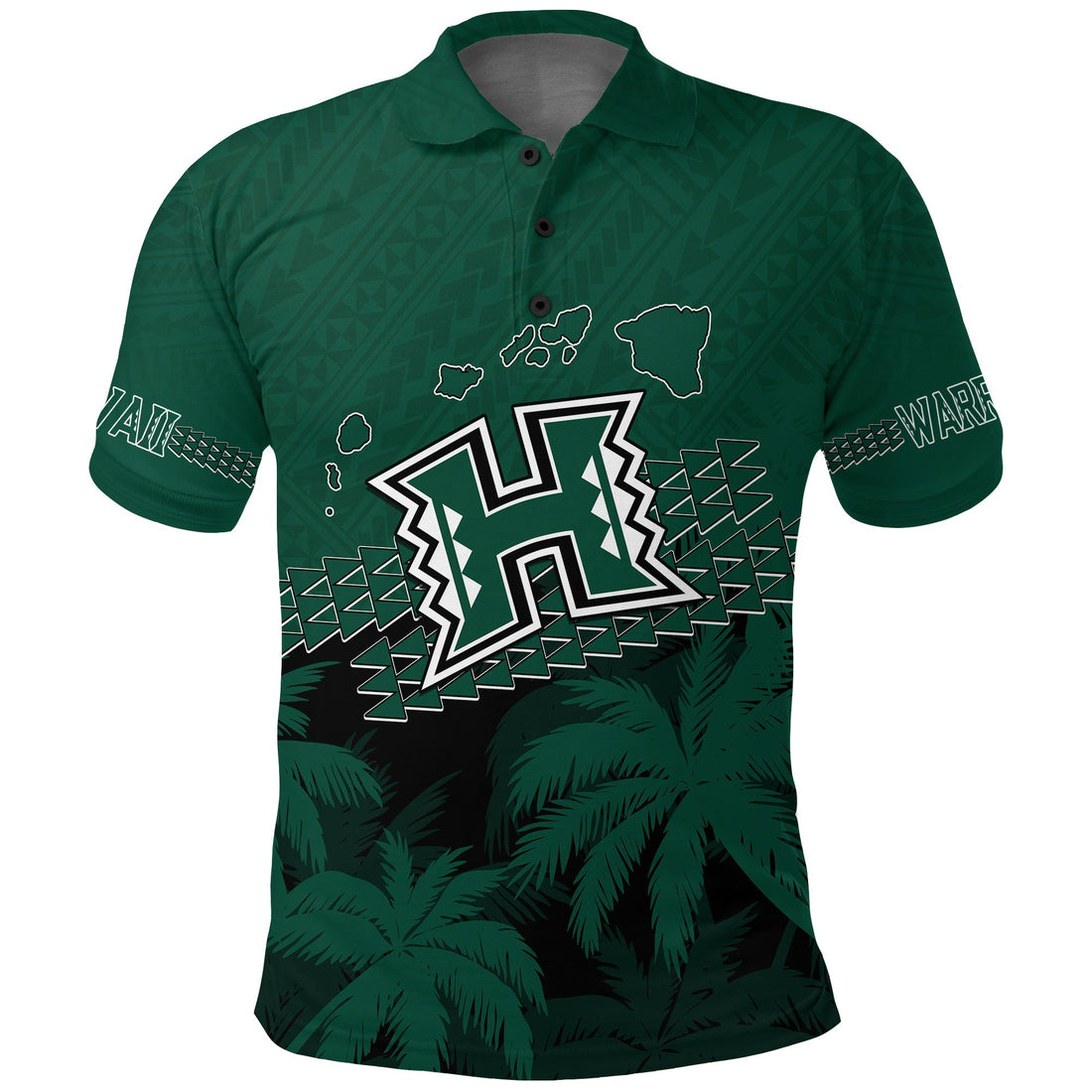 Custom Hawaii Rainbow Warriors Polo Shirt Laau Pama LT7