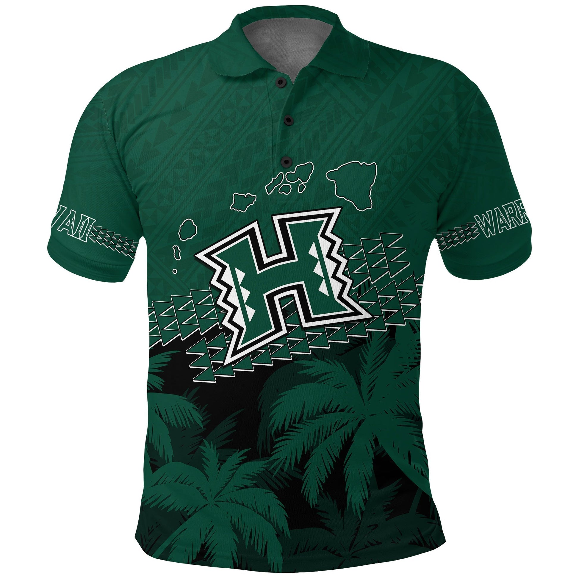 Custom Hawaii Rainbow Warriors Polo Shirt Laau Pama LT7