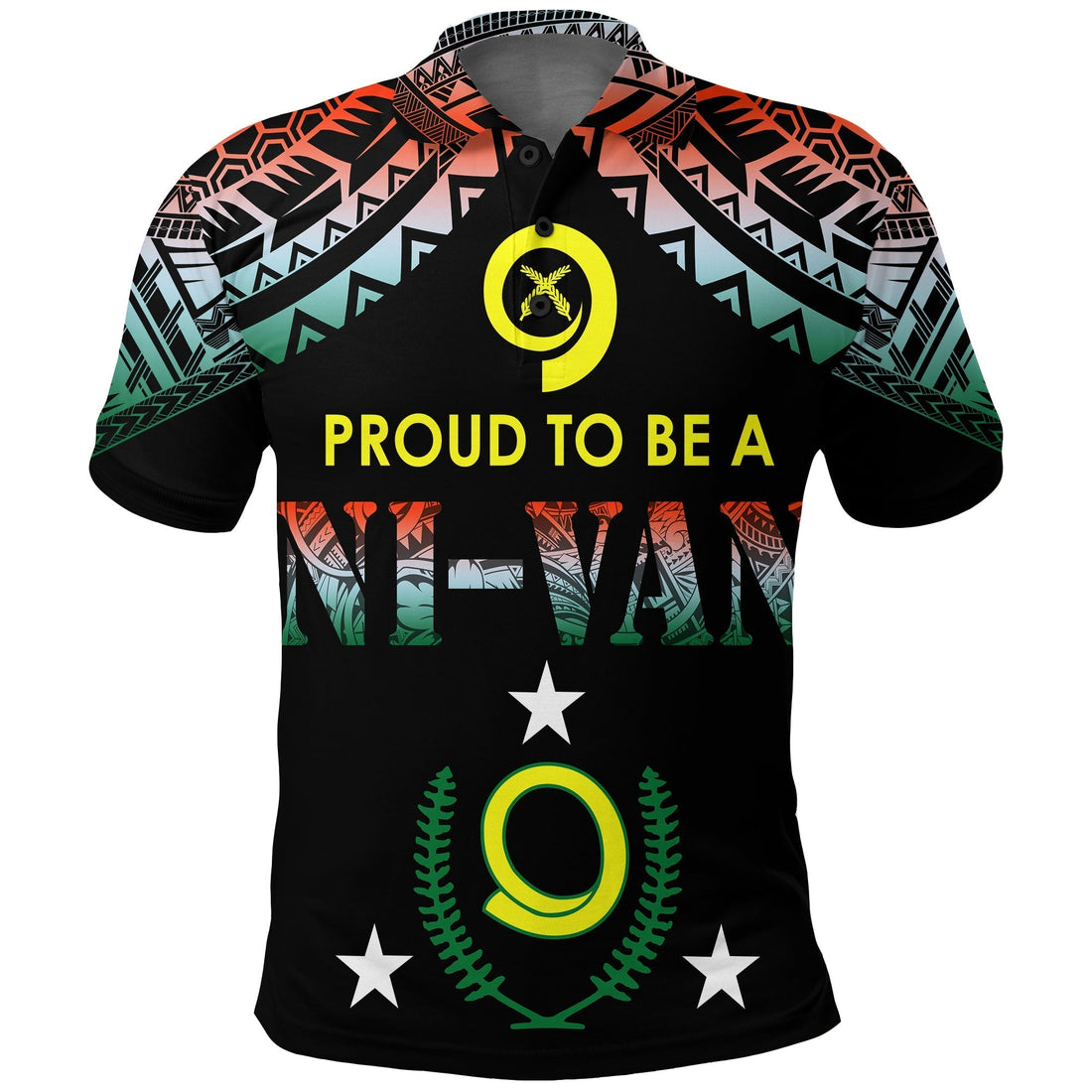 Vanuatu Proud To Be A Ni Van Polynesian Pattern Polo Shirt Penama Province LT7
