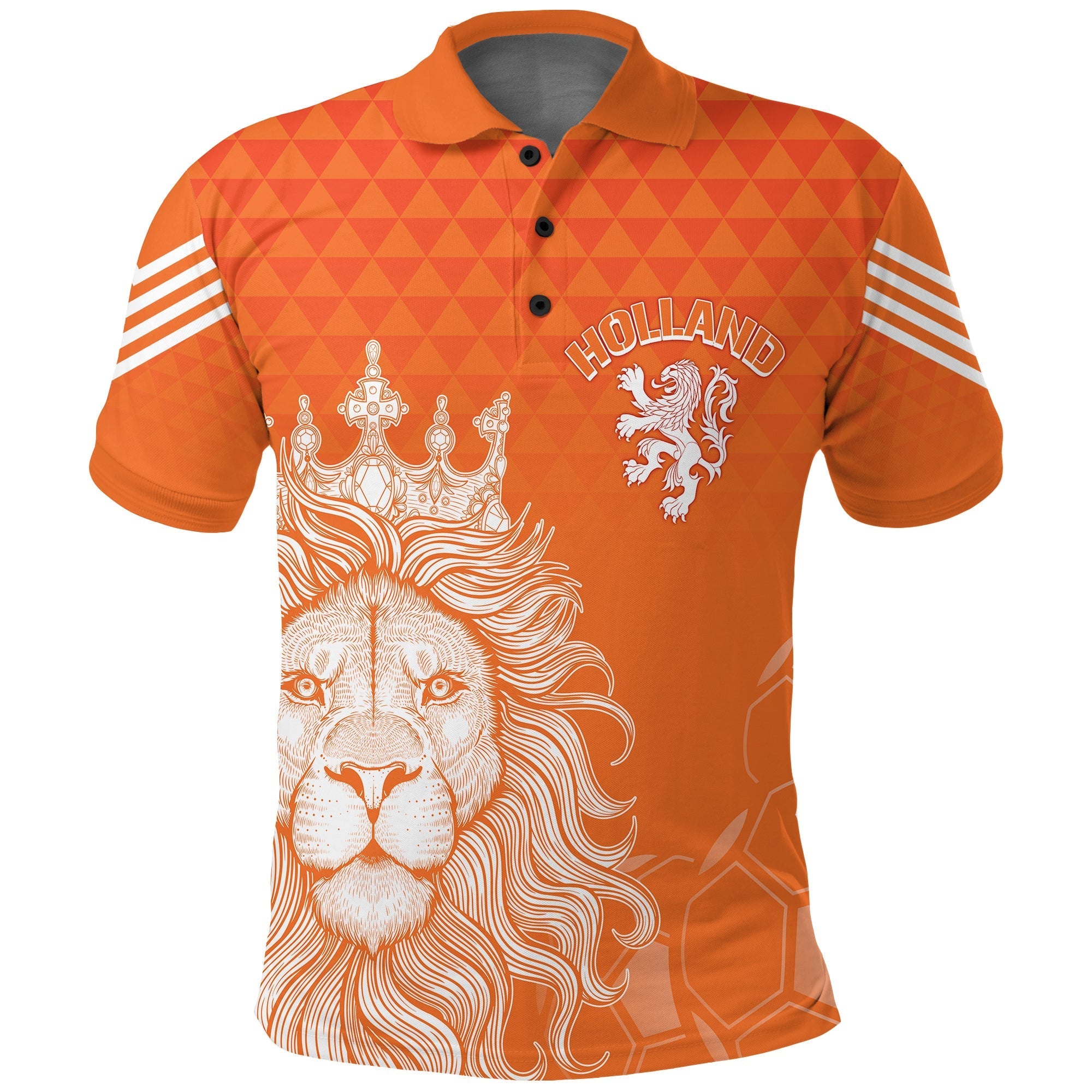Custom Netherlands Polo Shirt Football 2022 Oranje Lions LT7