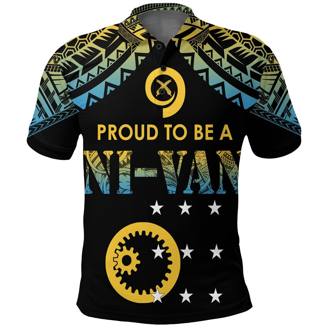 Vanuatu Proud To Be A Ni Van Polynesian Pattern Polo Shirt Sanma Province LT7