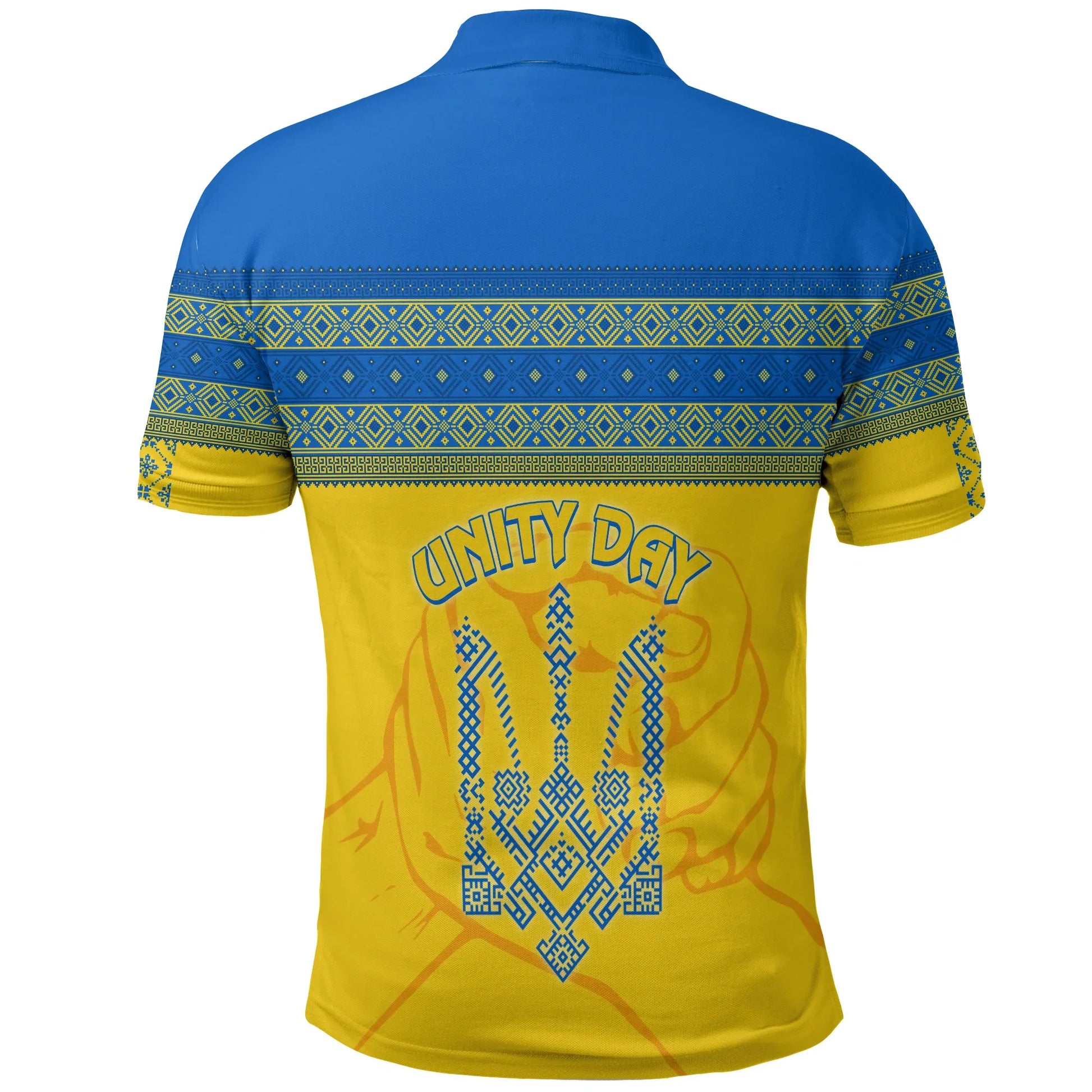 Ukraine Unity Day Polo Shirt Folk Style LT7