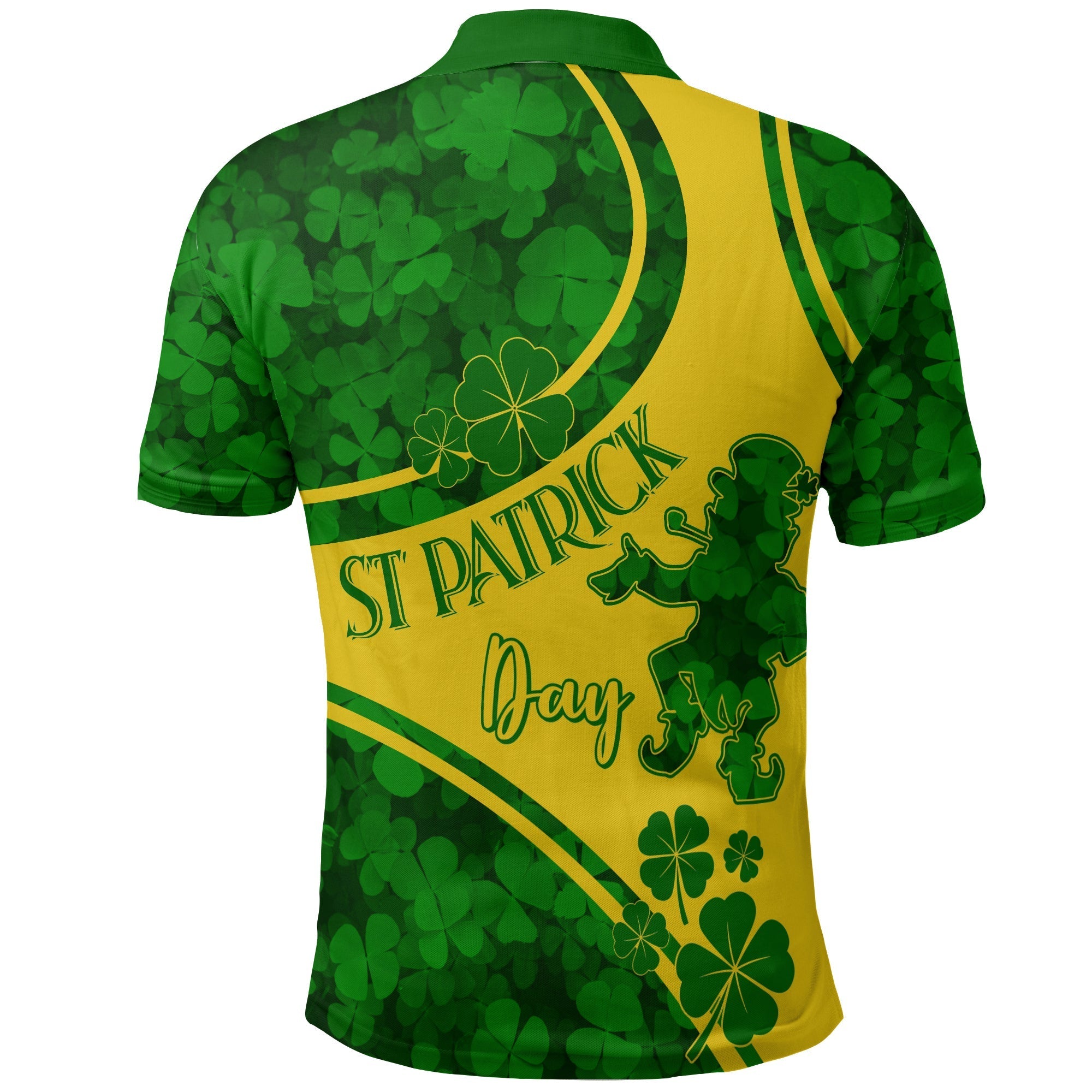 Saint Patrick Day Polo Shirt Shamrocks And Shenanigans Gold Style LT7