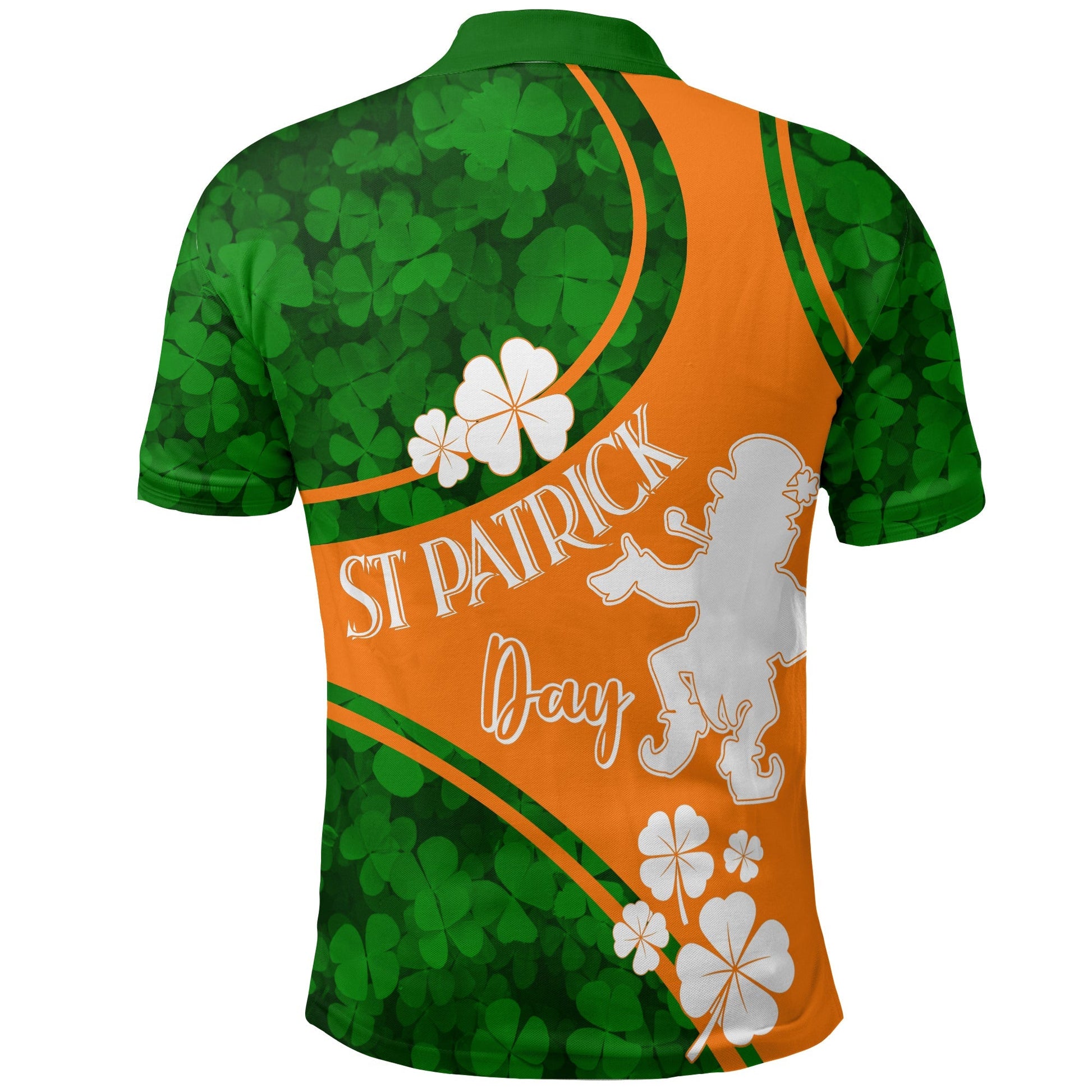 Saint Patrick Day Polo Shirt Shamrocks And Shenanigans Irish Flag Style LT7