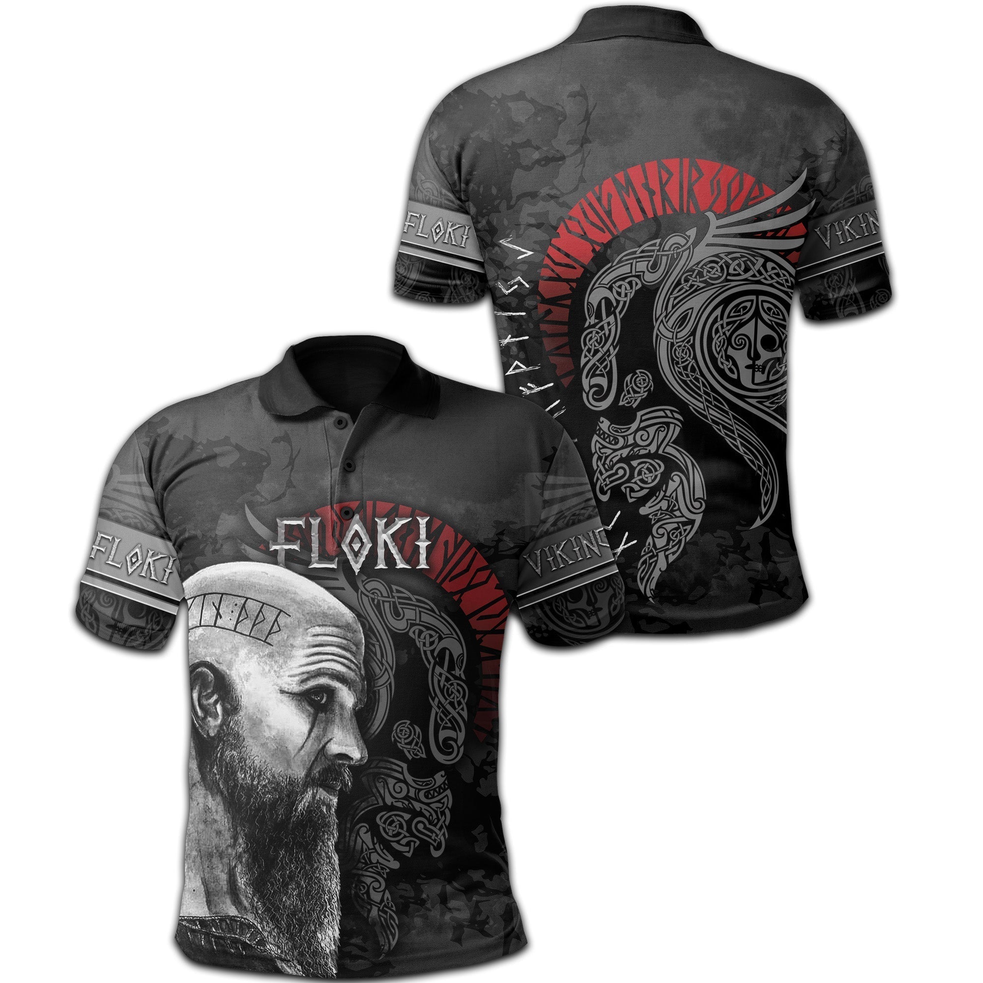 Viking Polo Shirt Floki Art RLT12