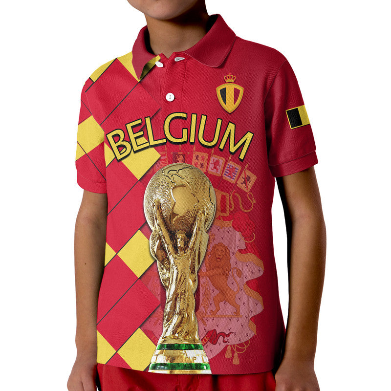 Belgium Football Champions Great Polo Shirt Coat Of Arms LT9