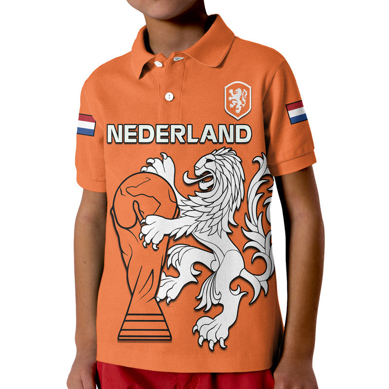 Custom Netherlands Polo Shirt Football 2022 LT9