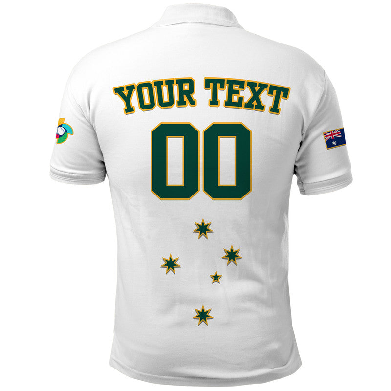 (Custom Text And Number) Baseball 2023 Australia Home Kit Polo Shirt LT9