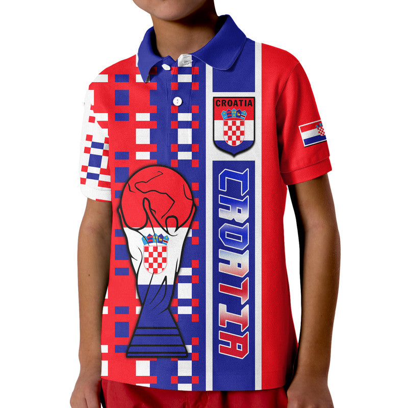 Croatia Football Flag Minimalist Style Polo Shirt LT9