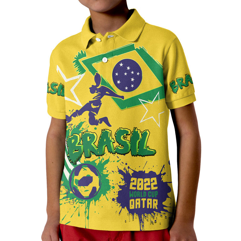Brasil Football 2022 World Cup Qatar Polo Shirt LT9