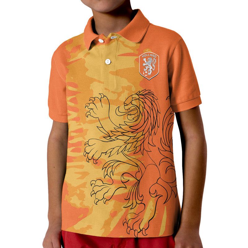 Custom Netherlands Football Oranje Sport Design Polo Shirt LT9
