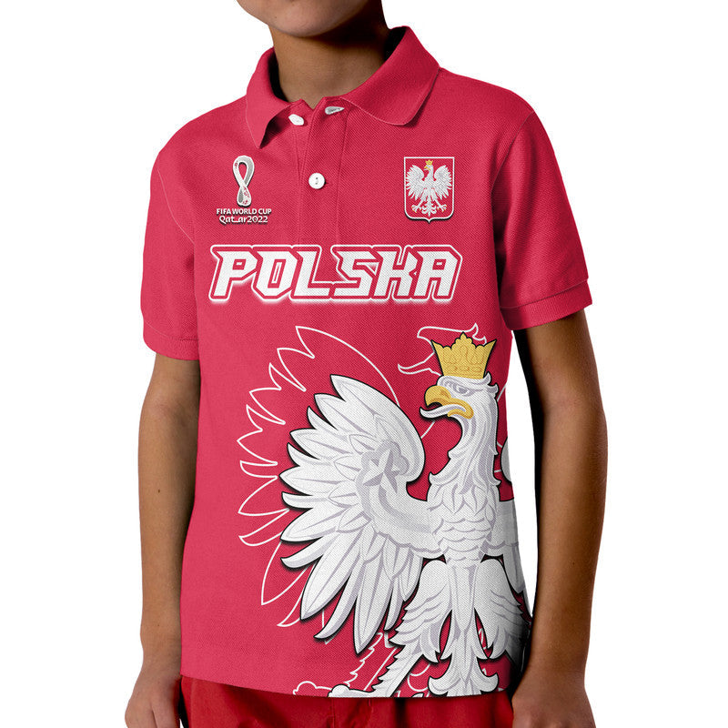 Custom Poland Football Polo Shirt Coat of Arms No1 LT9