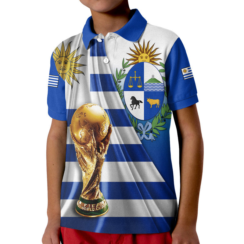 Custom Uruguay Football La Celeste World Cup Polo Shirt LT9