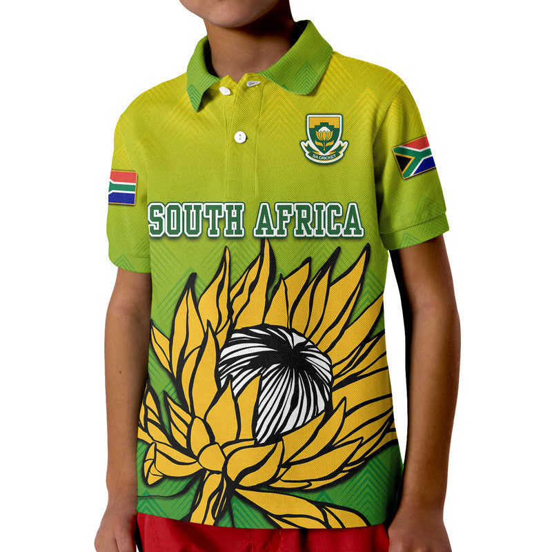 South Africa National Cricket Team Polo Shirt Proteas Sports Yellow Style LT9