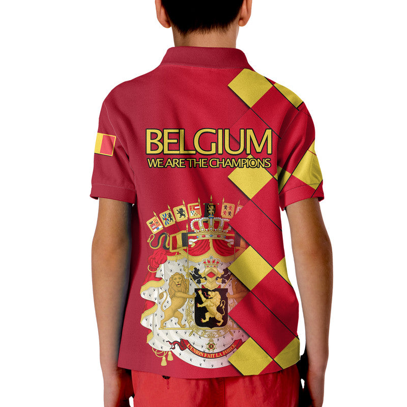 Belgium Football Champions Great Polo Shirt Coat Of Arms LT9