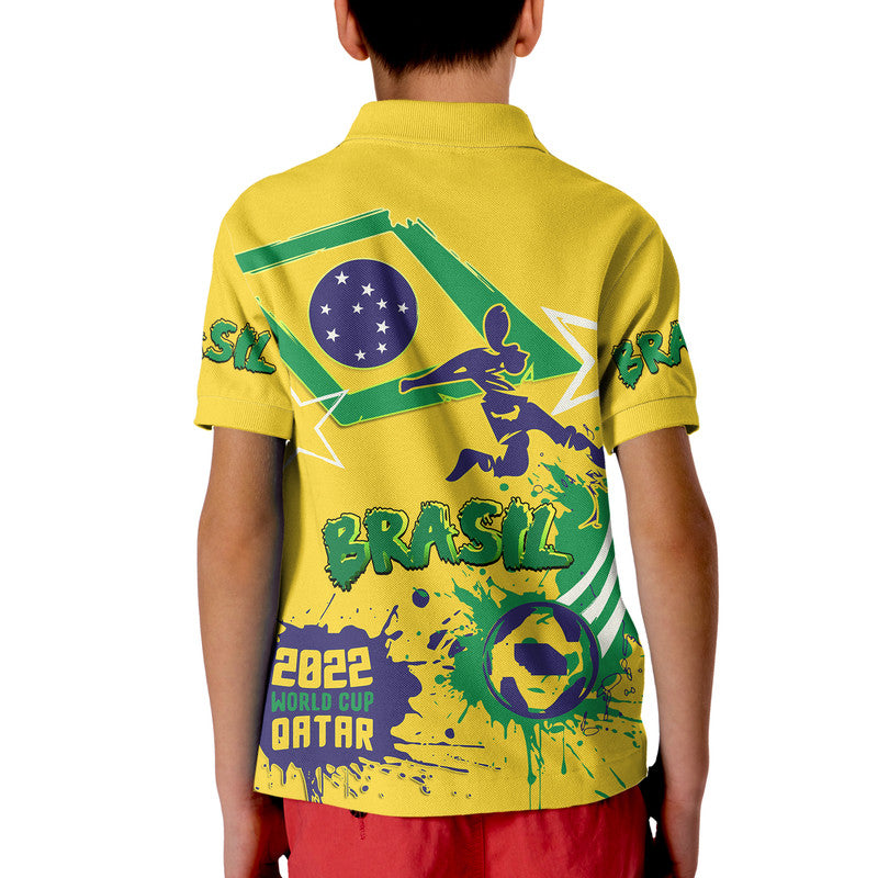 Brasil Football 2022 World Cup Qatar Polo Shirt LT9