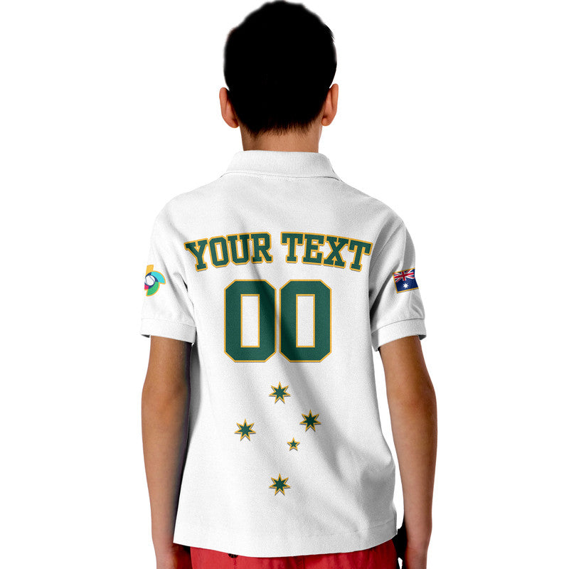 (Custom Text And Number) Baseball 2023 Australia Home Kit Polo Shirt LT9