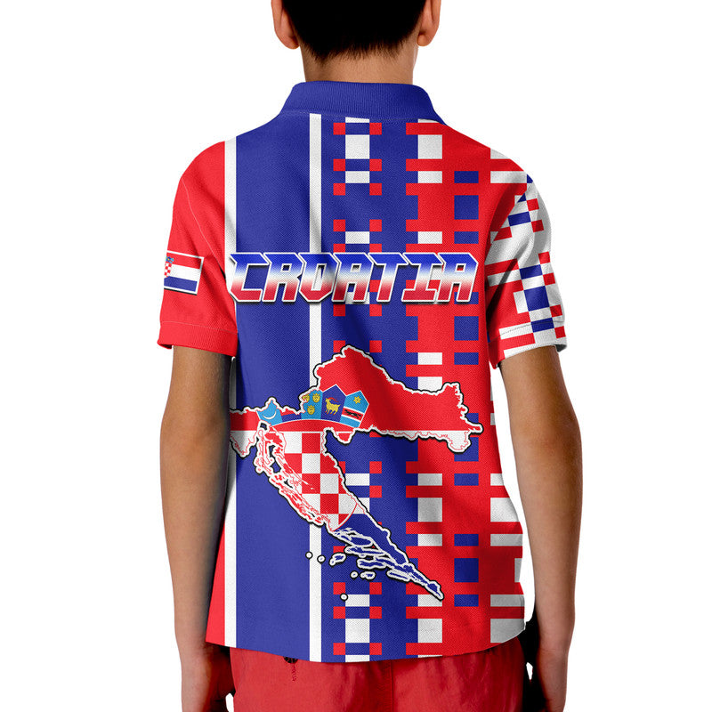 Croatia Football Flag Minimalist Style Polo Shirt LT9