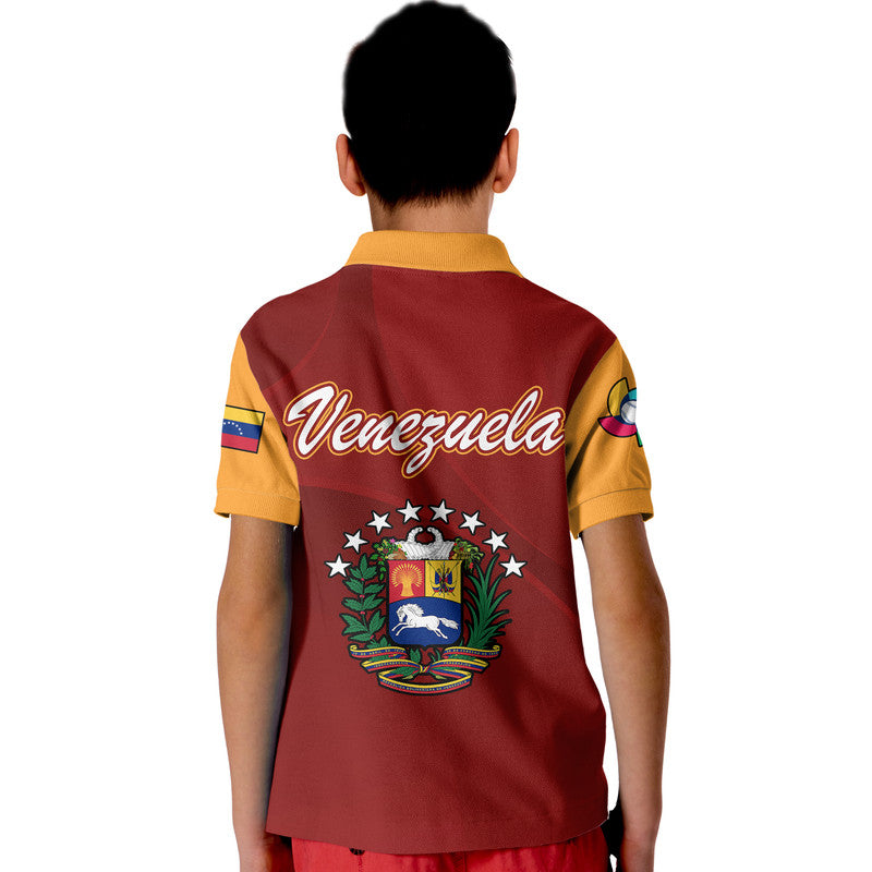 Venezuela Baseball Polo Shirt 2023 Venezuela Coat Of Arms LT9