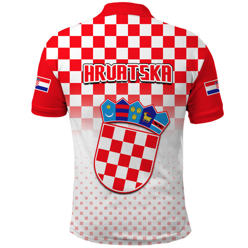 Croatia Hrvatska Football Vibe Polo Shirt LT9