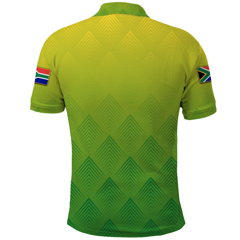 South Africa National Cricket Team Polo Shirt Proteas Sports Yellow Style LT9