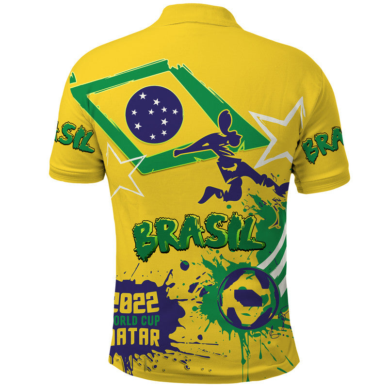 Brasil Football 2022 World Cup Qatar Polo Shirt LT9