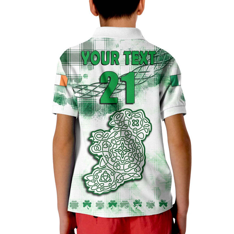 (Custom And Number) Ireland Cross Cricket Team Polo Shirt Celtic Irish Green Pattern Unique LT9