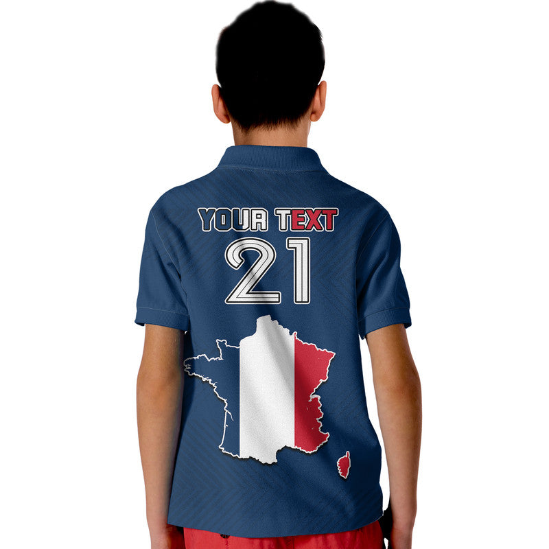 Custom France Rooster Les Bleus Football Polo Shirt LT9