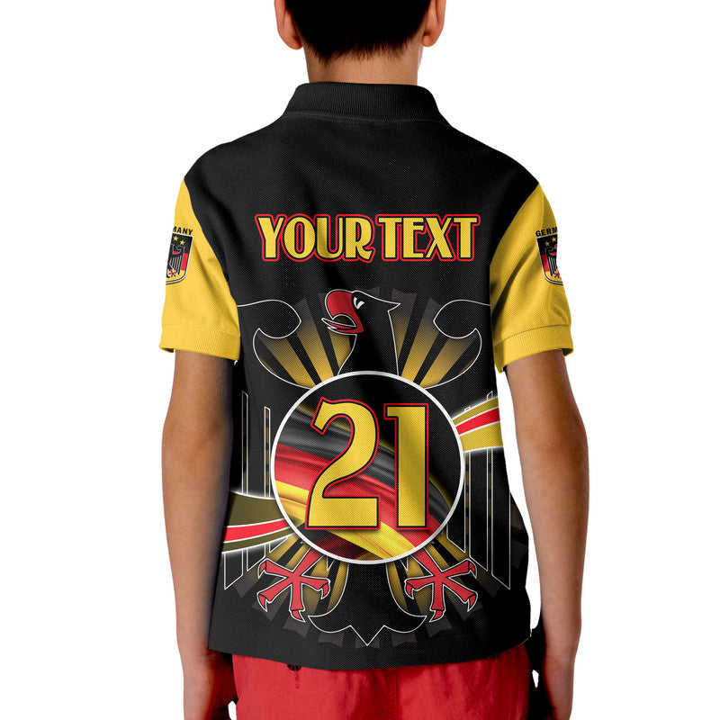 Custom Germany Football Black Eagle Jersey Deutschland Champion Polo Shirt LT9