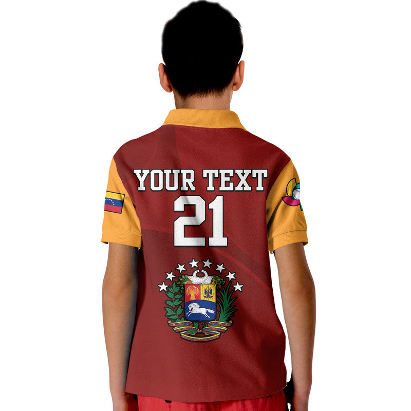 Custom Venezuela Baseball Polo Shirt 2023 Venezuela Coat Of Arms LT9