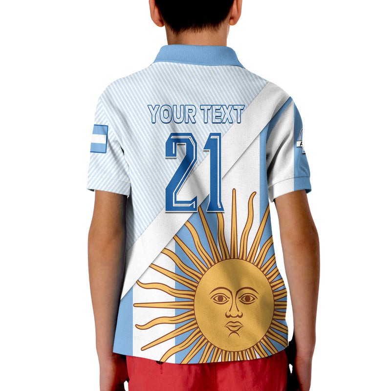 Custom Argentina Sol de Mayo Football Polo Shirt LT9