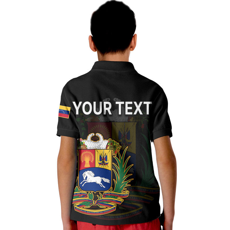 Custom Venezuela Polo Shirt Coat Of Arms LT9