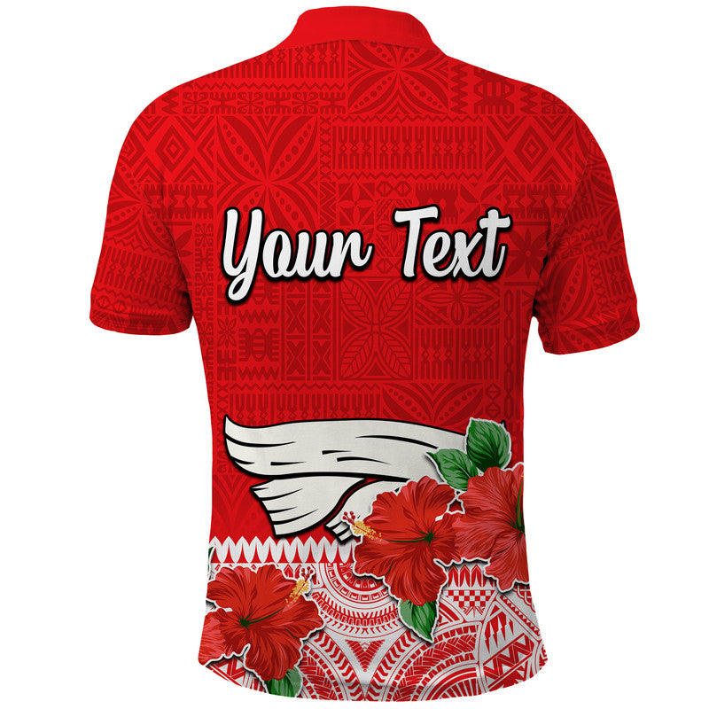 Custom Hawaii Hibiscus Flower Mele Kalikimaka Polo Shirt LT9