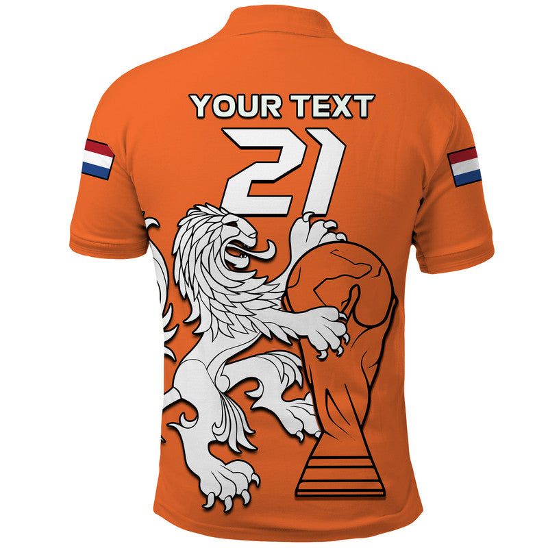 Custom Netherlands Polo Shirt Football 2022 LT9