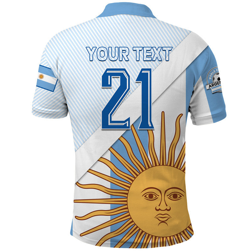 Custom Argentina Sol de Mayo Football Polo Shirt LT9