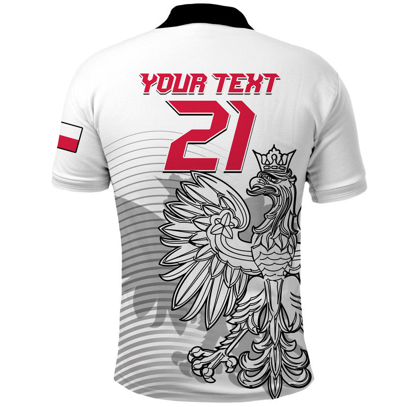 Custom Poland Football Eagles Polo Shirt Sporty Style LT9