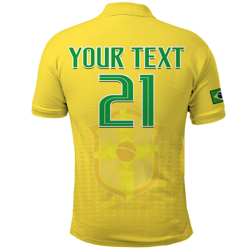 Custom Brazil Football Sub20 Champions South American Polo Shirt LT9