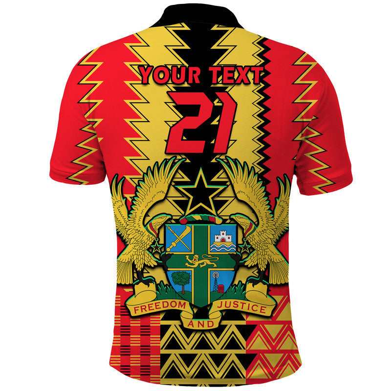 Custom Ghana Football Sport Style Polo Shirt LT9