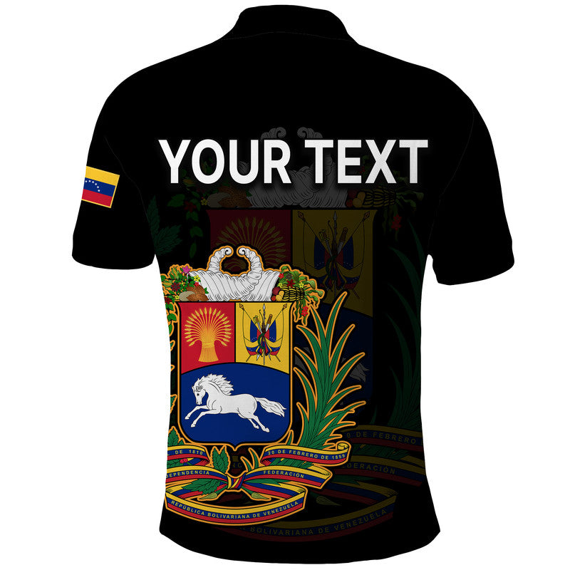Custom Venezuela Polo Shirt Coat Of Arms LT9