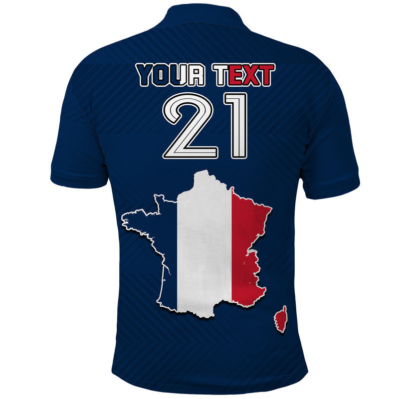 Custom France Rooster Les Bleus Football Polo Shirt LT9