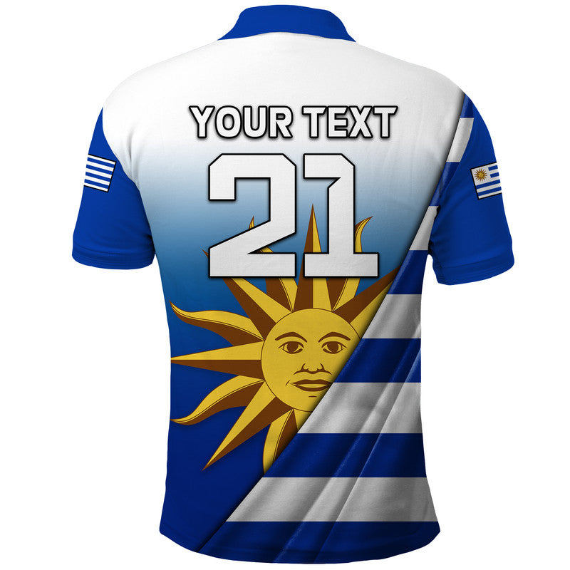 Custom Uruguay Football La Celeste World Cup Polo Shirt LT9