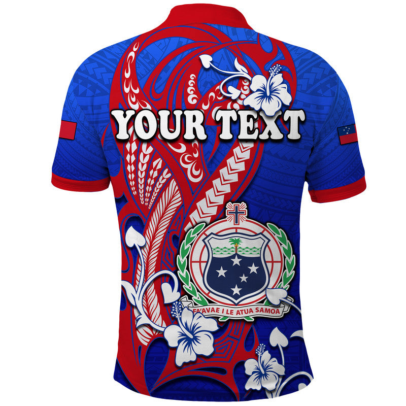 Custom Special Samoa FAST Party Polo Shirt Tribal Samoan Hibiscus Design LT9