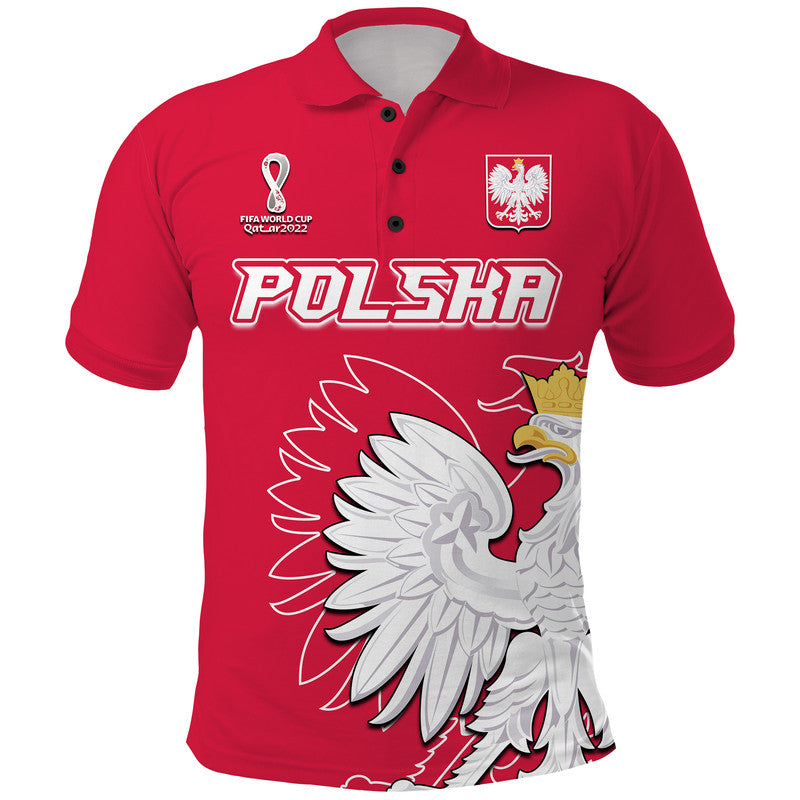 Custom Poland Football Polo Shirt Coat of Arms No1 LT9