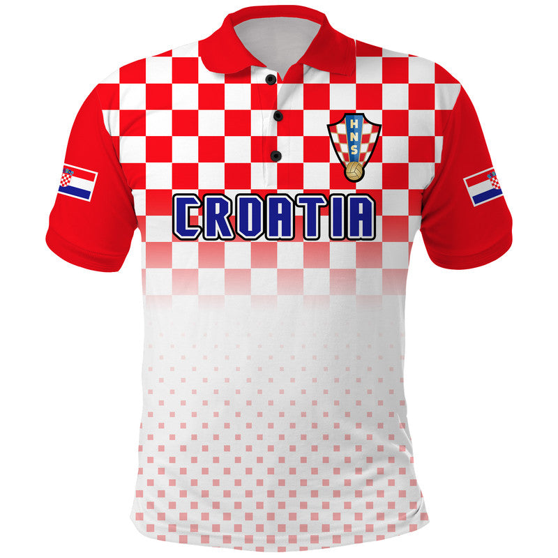 Custom Croatia Hrvatska Football Vibe Polo Shirt LT9