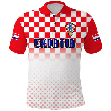 Custom Croatia Hrvatska Football Vibe Polo Shirt LT9