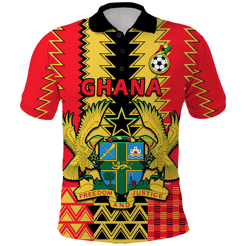 Custom Ghana Football Sport Style Polo Shirt LT9