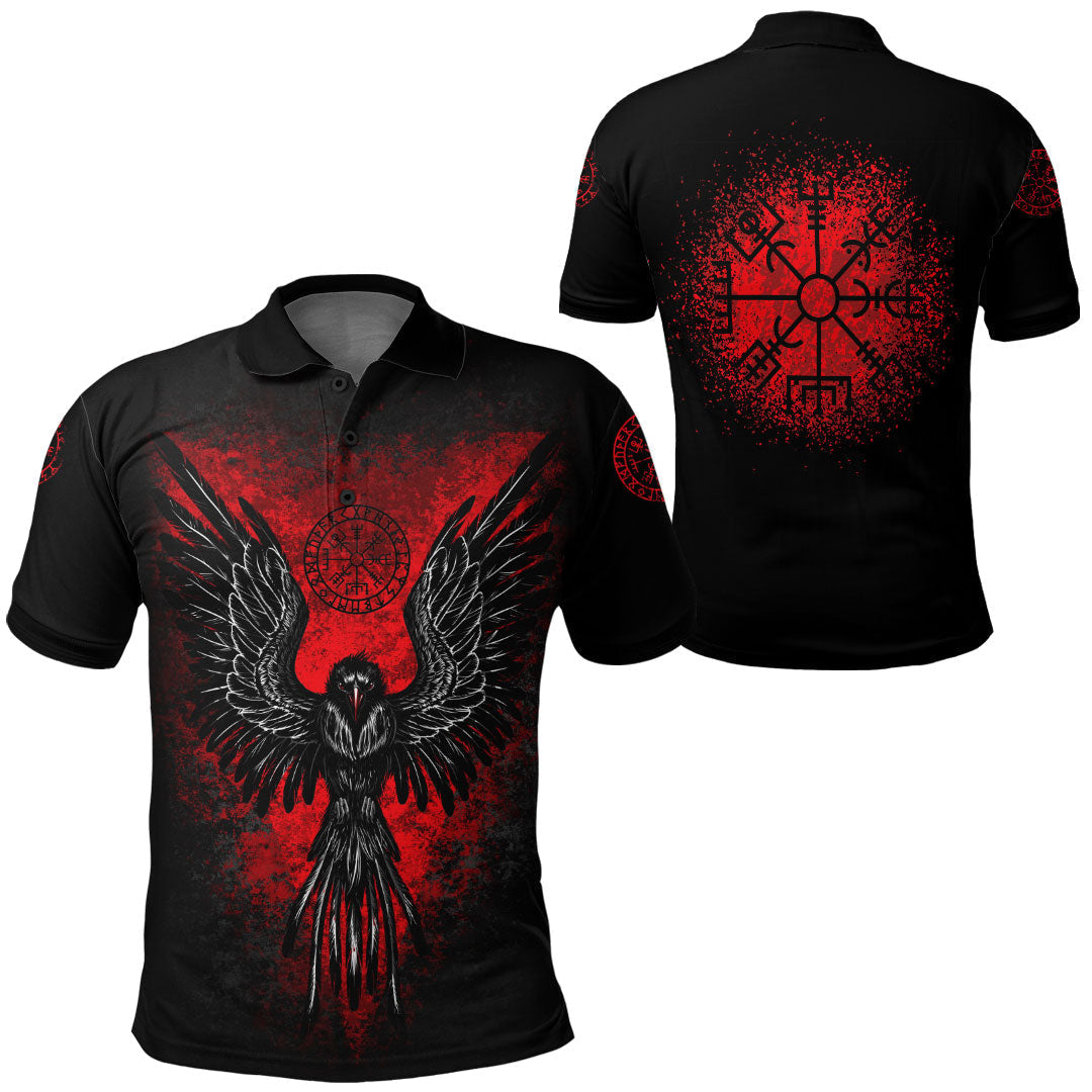 Viking Viking Raven Vegvisir Polo Shirt RLT12