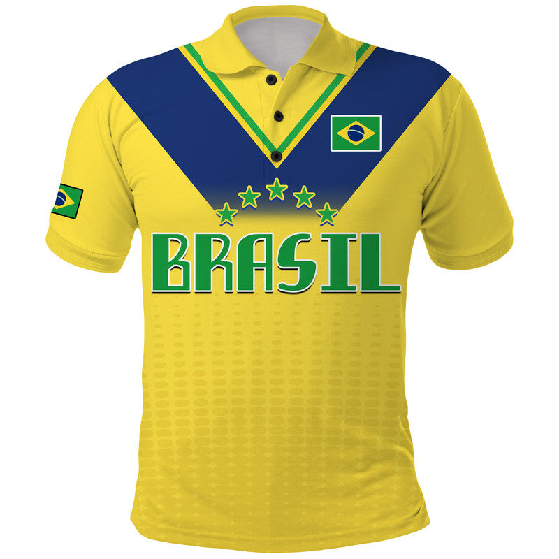 Custom Brazil Football Sub20 Champions South American Polo Shirt LT9